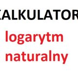 Kalkulator logarytm naturalny