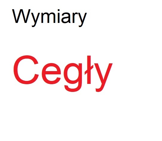 Wymiary cegły