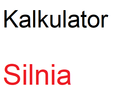 Silnia kalkulator