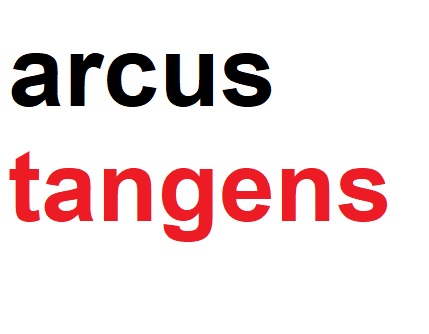 Arcus tangens kalkulator